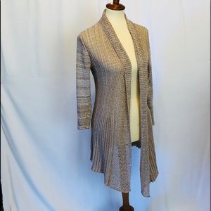 Belldini Open Front Cardigan Sweater Tan L
